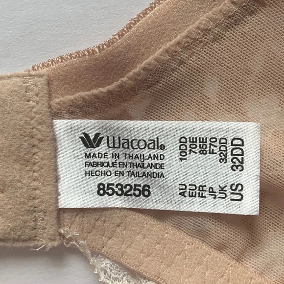 WACOAL Bra Embrace T-Shirt Underwire Tan 32 DD NWT - Picture 8 of 13